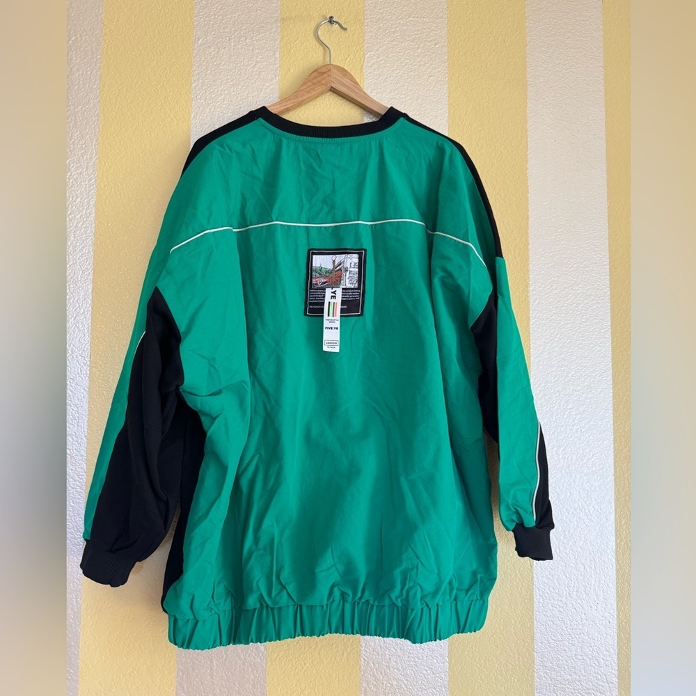 Unisex Graphic Sweatshirt with Green and Black Accents - Picture 6 of 8